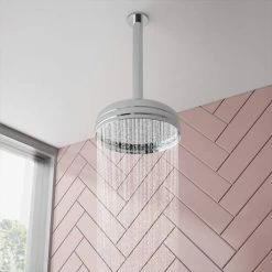 Chatsworth 1928 Traditional Push-Button Shower Pack With Slide Rail Kit + Ceiling Mounted Head 9 Chatsworth 1928 Traditional Push-Button Shower Pack With Slide Rail Kit + Ceiling Mounted Head -Chatsworth Shop CHT PB PK3 d4 460