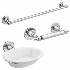 Chatsworth 1928 Traditional 3-Piece Bathroom Accessory Pack 5 Chatsworth 1928 Traditional 3-Piece Bathroom Accessory Pack -Chatsworth Shop CHT3PC detail2 460
