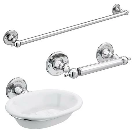 Chatsworth 1928 Traditional 3-Piece Bathroom Accessory Pack 3 Chatsworth 1928 Traditional 3-Piece Bathroom Accessory Pack - Image 3
