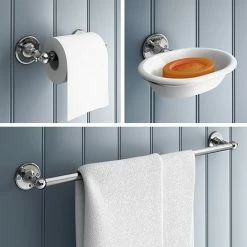 Chatsworth 1928 Traditional 3-Piece Bathroom Accessory Pack