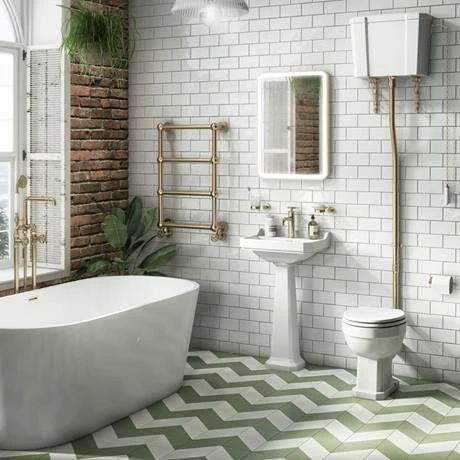 Chatsworth Traditional 498 X 748 Brushed Brass Wall Mounted Heated Towel Rail 3 Chatsworth Traditional 498 X 748 Brushed Brass Wall Mounted Heated Towel Rail - Image 3