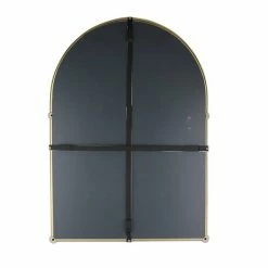 Chatsworth Traditional 700 X 490mm Arched Mirror With Glass Shelf - Brushed Brass 7 Chatsworth Traditional 700 X 490mm Arched Mirror With Glass Shelf - Brushed Brass -Chatsworth Shop CHTBBM detail1 460
