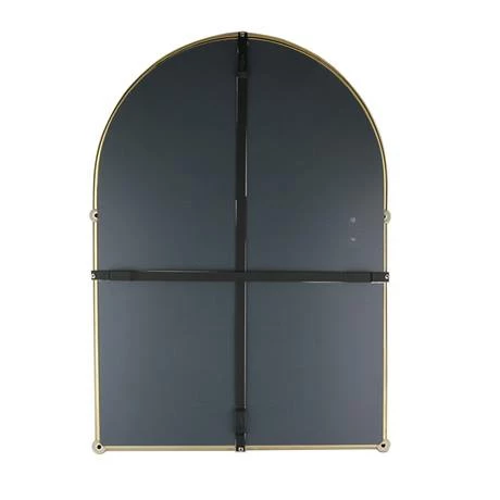 Chatsworth Traditional 700 X 490mm Arched Mirror With Glass Shelf - Brushed Brass 3 Chatsworth Traditional 700 X 490mm Arched Mirror With Glass Shelf - Brushed Brass - Image 3