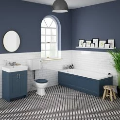Chatsworth Blue Bathroom Suite Incl. 1700 X 700 Bath With Panels