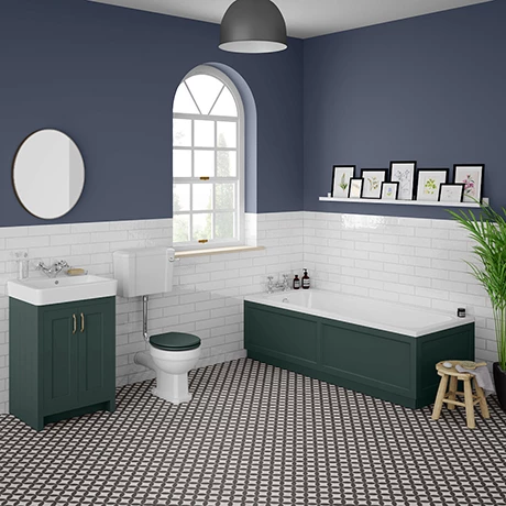 Chatsworth Green Bathroom Suite Incl. 1700 X 700 Bath With Panels 1 Chatsworth Green Bathroom Suite Incl. 1700 X 700 Bath With Panels