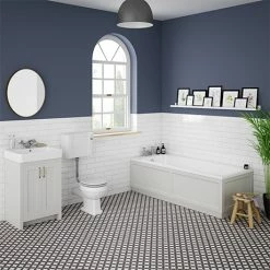 Chatsworth Grey Bathroom Suite Incl. 1700 X 700 Bath With Panels