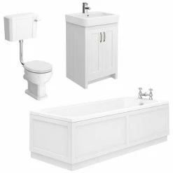 Chatsworth White Bathroom Suite Incl. 1700 X 700 Bath With Panels 13 Chatsworth White Bathroom Suite Incl. 1700 X 700 Bath With Panels -Chatsworth Shop CHTBSWHT d8 460