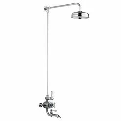 Chatsworth 1928 Traditional Thermostatic Shower With Rigid Riser & Bath Tap