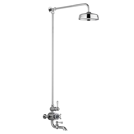 Chatsworth 1928 Traditional Thermostatic Shower With Rigid Riser & Bath Tap 1 Chatsworth 1928 Traditional Thermostatic Shower With Rigid Riser & Bath Tap
