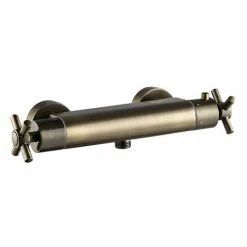 Chatsworth Antique Brass Traditional Crosshead Shower Bar Valve + Slider Rail Kit 10 Chatsworth Antique Brass Traditional Crosshead Shower Bar Valve + Slider Rail Kit -Chatsworth Shop CHTBVAB detail1 460