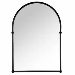 Alternative view of Chatsworth Traditional 673 X 490mm Arched Mirror - Matt Black