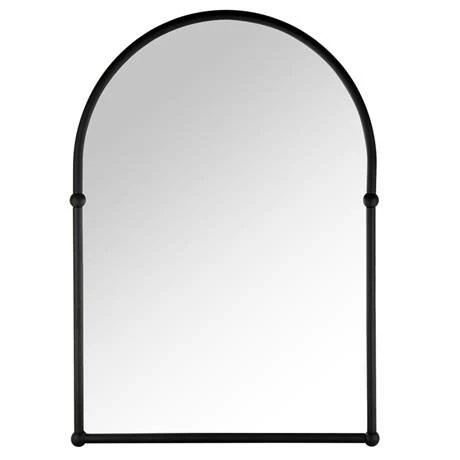 Chatsworth Traditional 673 X 490mm Arched Mirror - Matt Black 2 Chatsworth Traditional 673 X 490mm Arched Mirror - Matt Black - Image 2