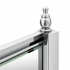 Chatsworth Chrome Shower Door + Side Panel Enclosure Concealed Screw Cover Profiles