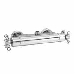 Alternative view of Chatsworth Traditional Crosshead Top Outlet Thermostatic Bar Shower Valve Inc. Rigid Riser Kit