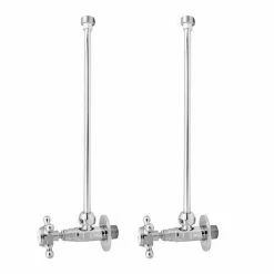 Alternative view of Chatsworth Crosshead Basin Tap Shut Off Valves - Chrome