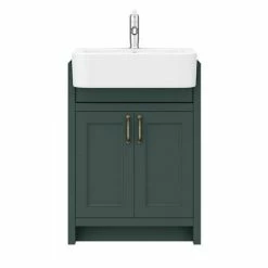 Chatsworth Traditional Green Semi-Recessed Vanity Unit + Toilet Package 9 Chatsworth Traditional Green Semi-Recessed Vanity Unit + Toilet Package -Chatsworth Shop CSR600WCGRN d2 460