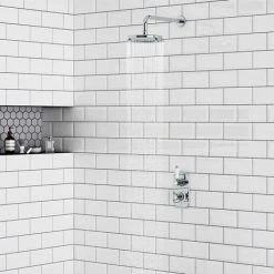 Chatsworth 1928 Traditional Shower Package With Concealed Valve + 8" AirTec Head -Chatsworth Shop CSV34 PK d4 460