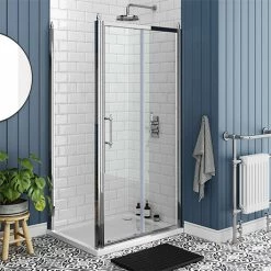 Chatsworth Traditional 1000 X 800mm Sliding Door Shower Enclosure Without Tray
