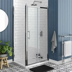 Chatsworth Traditional 1000 X 800mm Sliding Door Shower Enclosure + Tray