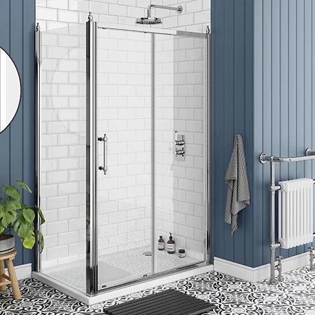 Chatsworth Traditional 1200 X 700mm Sliding Door Shower Enclosure Without Tray 1 Chatsworth Traditional 1200 X 700mm Sliding Door Shower Enclosure Without Tray