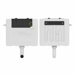 Chatsworth Traditional Dual Flush Concealed Cistern - Black -Chatsworth Shop CTDFCC BLK n d1 460