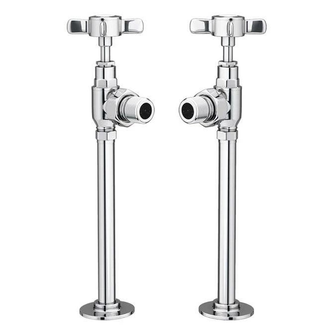 Chatsworth Chrome Angled Traditional Radiator Valves 1 Chatsworth Chrome Angled Traditional Radiator Valves