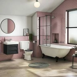 Chatsworth Traditional Graphite 560mm 2 Drawer Wall Hung Vanity 9 Chatsworth Traditional Graphite 560mm 2 Drawer Wall Hung Vanity -Chatsworth Shop CWH560BLK2D D3 460