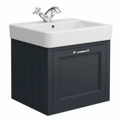 Chatsworth Wall Hung Graphite Vanity With Chrome Handle & Low Level Toilet -Chatsworth Shop CWH560BLKCLL d3 460