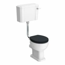 Chatsworth Wall Hung Graphite Vanity With Matt Black Handle & Low Level Toilet 8 Chatsworth Wall Hung Graphite Vanity With Matt Black Handle & Low Level Toilet -Chatsworth Shop CWH560BLKMBLL d3 460