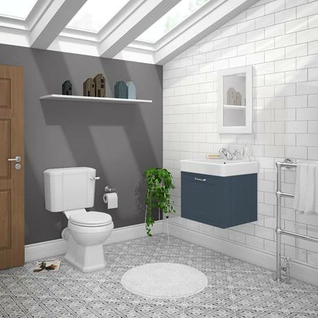 Chatsworth Traditional Blue 560mm Wall Hung Vanity 5 Chatsworth Traditional Blue 560mm Wall Hung Vanity - Image 5