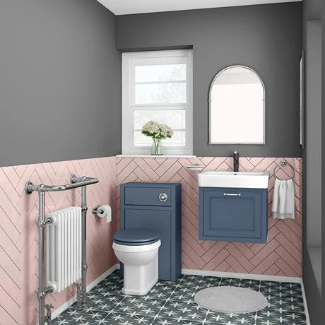 Chatsworth Traditional Blue 560mm Wall Hung Vanity 6 Chatsworth Traditional Blue 560mm Wall Hung Vanity - Image 6