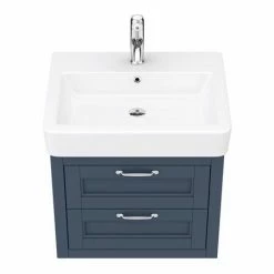 Chatsworth Traditional Blue 560mm 2 Drawer Wall Hung Vanity 11 Chatsworth Traditional Blue 560mm 2 Drawer Wall Hung Vanity -Chatsworth Shop CWH560BLU2D d5 460
