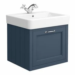 Chatsworth Traditional Blue 560mm Wall Hung Vanity