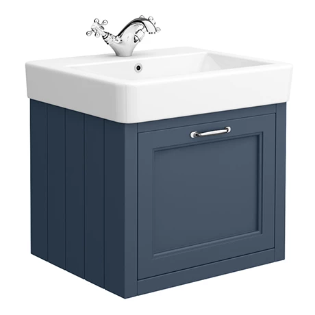 Chatsworth Traditional Blue 560mm Wall Hung Vanity 1 Chatsworth Traditional Blue 560mm Wall Hung Vanity