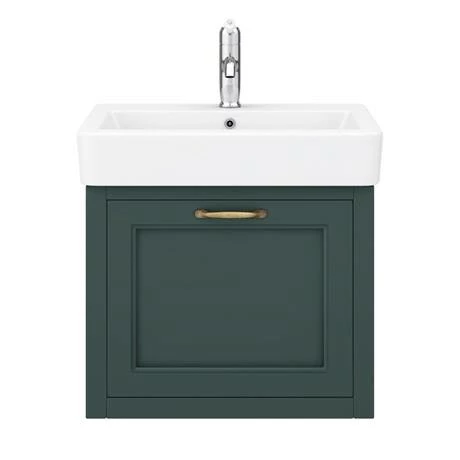 Chatsworth Traditional Green 560mm Wall Hung Vanity 3 Chatsworth Traditional Green 560mm Wall Hung Vanity - Image 3