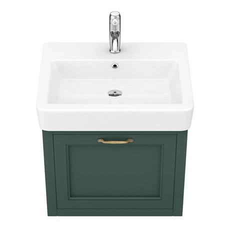 Chatsworth Traditional Green 560mm Wall Hung Vanity 5 Chatsworth Traditional Green 560mm Wall Hung Vanity - Image 5