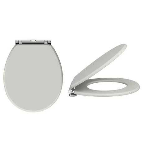 Chatsworth Wall Hung Grey Vanity With Brass Handle & Low Level Toilet 6 Chatsworth Wall Hung Grey Vanity With Brass Handle & Low Level Toilet - Image 6