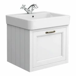 Chatsworth Traditional White 560mm Wall Hung Vanity