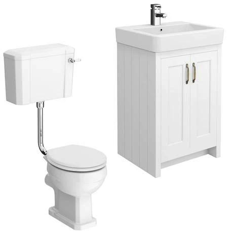Chatsworth White 4-Piece Low Level Bathroom Suite 4 Chatsworth White 4-Piece Low Level Bathroom Suite - Image 4