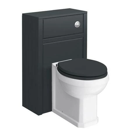 Chatsworth White Marble Traditional Graphite Vanity Unit + Toilet Package 3 Chatsworth White Marble Traditional Graphite Vanity Unit + Toilet Package - Image 3