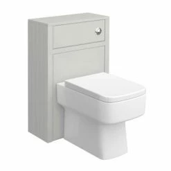 Alternative view of Chatsworth White Marble 810mm Traditional Grey Vanity Unit + Toilet Package