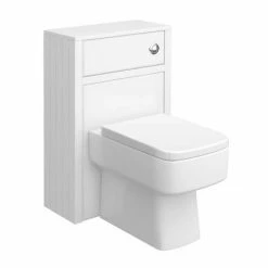Alternative view of Chatsworth White Marble 810mm Traditional White Vanity Unit + Toilet Package