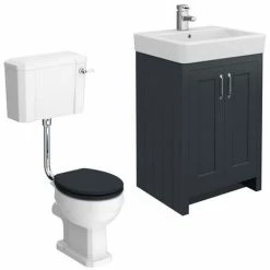 Chatsworth Graphite 4-Piece Low Level Bathroom Suite -Chatsworth Shop Chatsworth Graphite 4 Piece LL Bathroom Suite new detail1 460