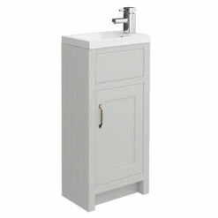 Chatsworth Traditional Grey Small Vanity - 400mm Wide