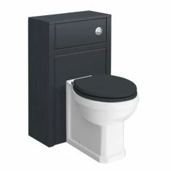 Chatsworth Traditional 500mm Graphite Toilet Unit + Pan