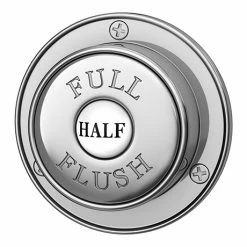 Chatsworth Premium Chrome Plated Brass Dual Flush WC Push Button