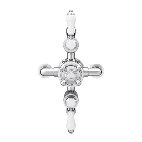 Chatsworth 1928 Traditional Triple Exposed Thermostatic Shower Valve 3 Chatsworth 1928 Traditional Triple Exposed Thermostatic Shower Valve - Image 3
