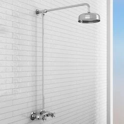 Chatsworth Thermostatic Shower Bar Valve With Rigid Riser & Fixed Head -Chatsworth Shop EG TCK 11 d5 460