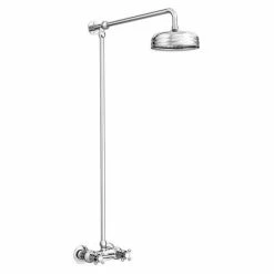 Chatsworth Thermostatic Shower Bar Valve With Rigid Riser & Fixed Head -Chatsworth Shop EG TCK 11 detail1 460