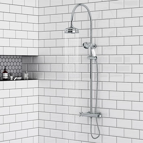 Chatsworth Traditional Thermostatic Shower - Chrome 1 Chatsworth Traditional Thermostatic Shower - Chrome